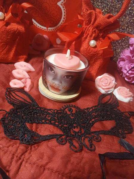 Nook and Candle Forbidden Hearts 3pc set 4oz Soy Candle Scented in Topical fruit